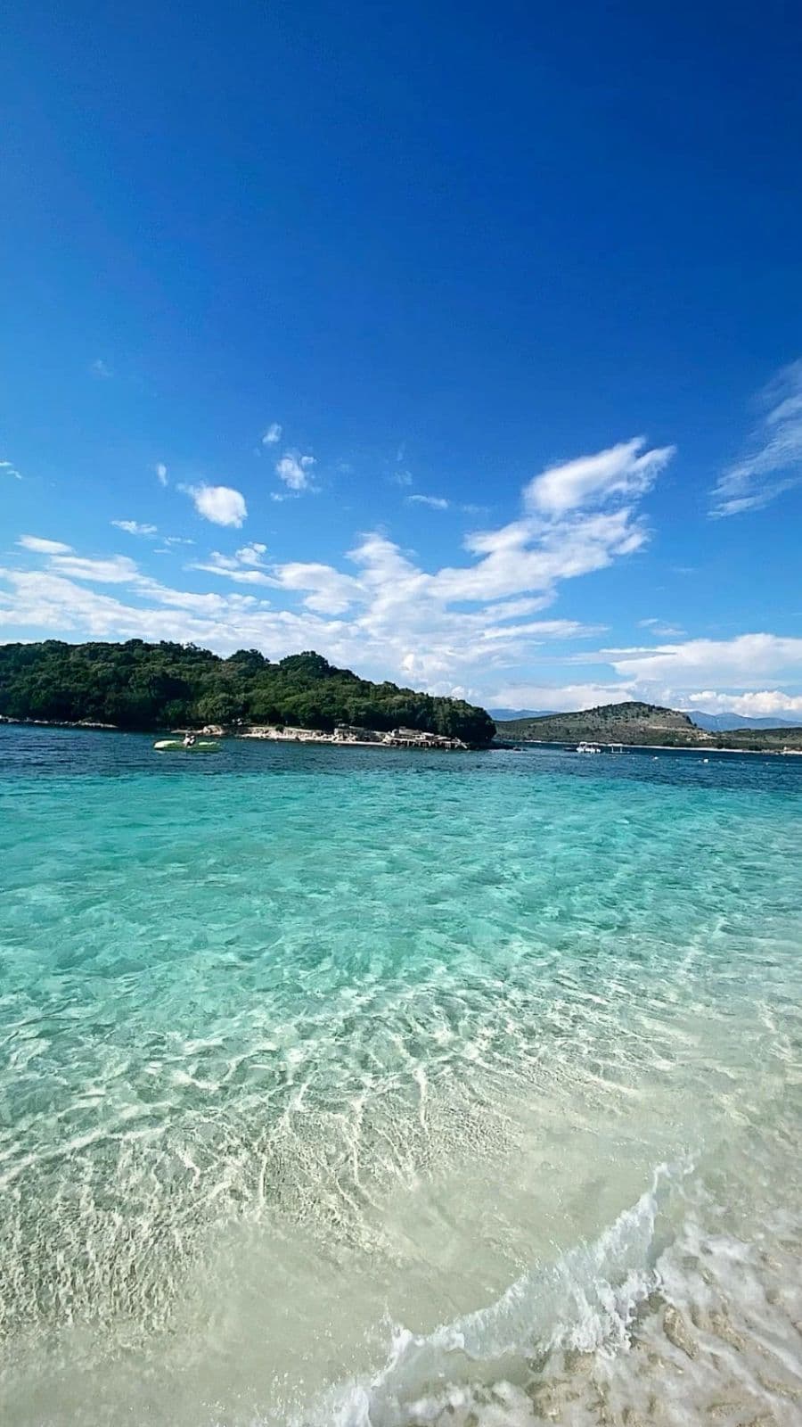 Ksamil crystal-clear turquoise water
